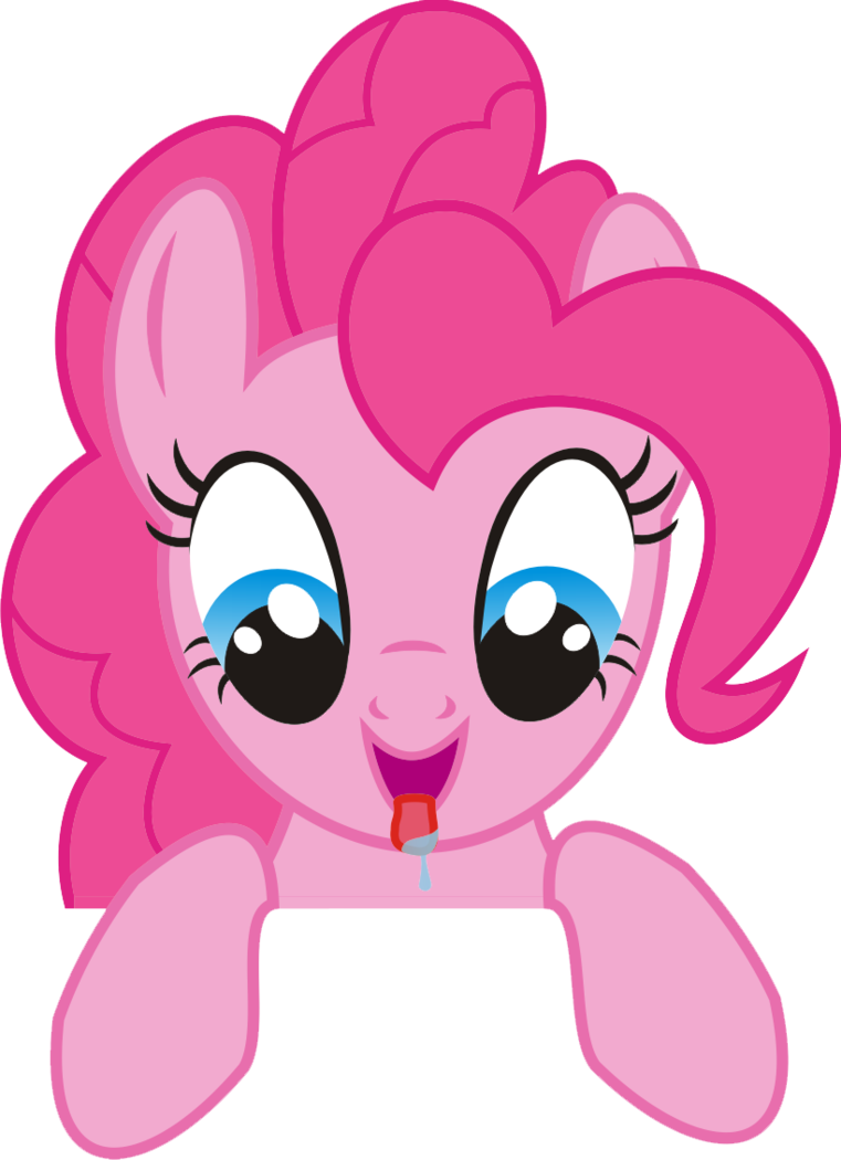 Pinky Pie is happy to see you